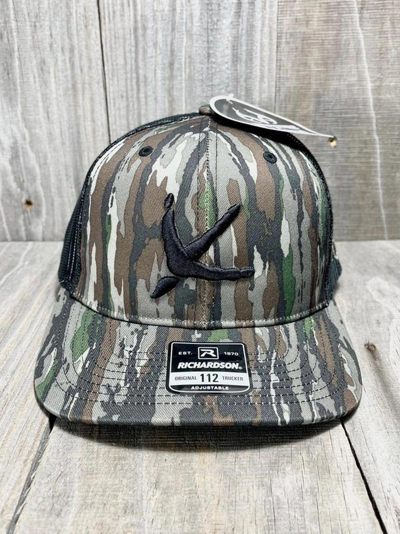 Realtree Original 112 Turkey Tracks Hat - Camouflage Pattern, Adjustable Fit, Drawstring Closure, Logo Brand Design