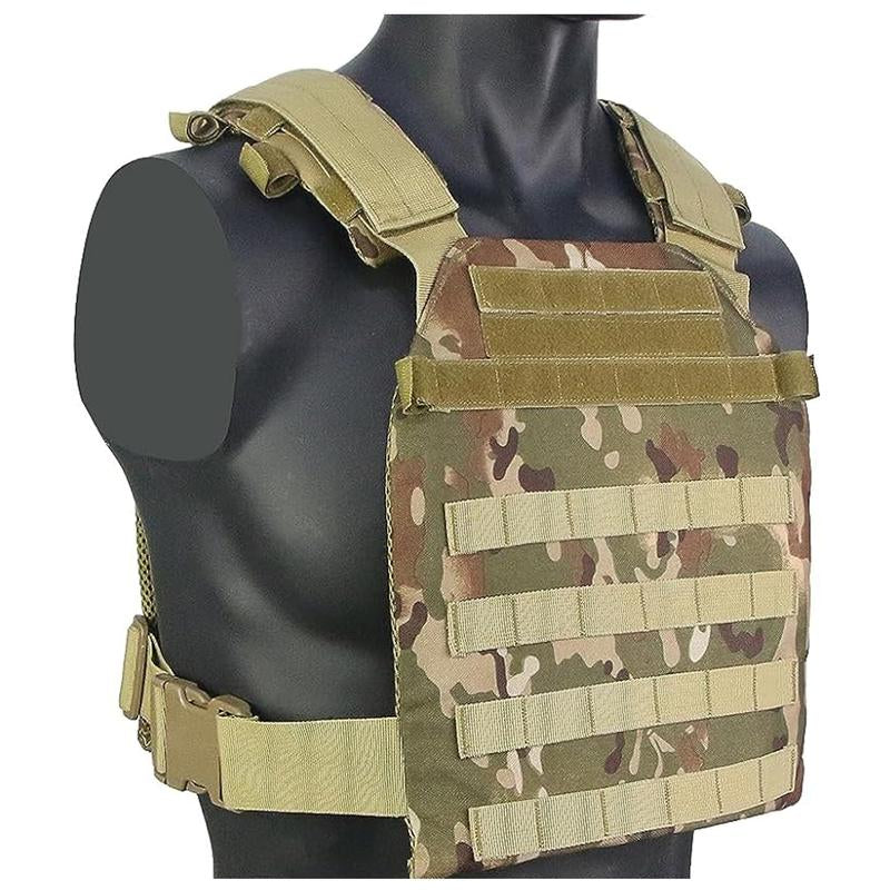 Tactical Adjustable Weighted Vest for Men and Women Wods, Strength Endurance Training Fitness Workouts Running - Quick Release, Molle System