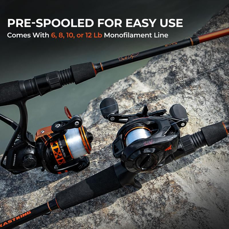 Kastking Brent Chapman Spinning Rod and Reel Combo, Tailored Tackle Kits, IM6 Graphite 2Pc Blanks, 5.2:1 Gear Ratio, 9 + 1/5 + 1 Ball Bearings, Stainless Steel Guides, EVA Handles