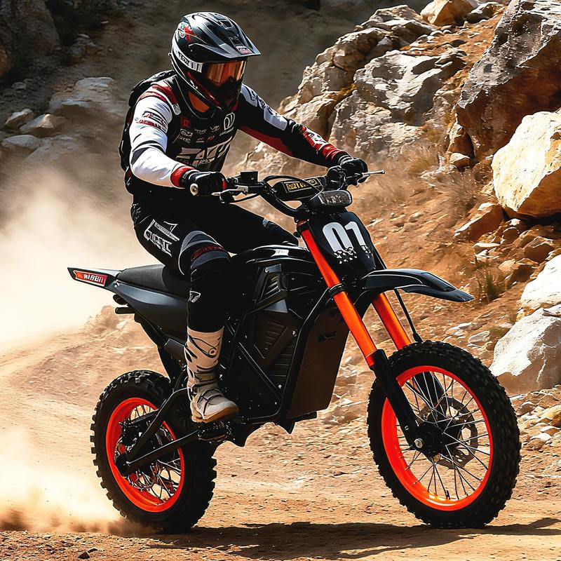 AOEEI Youth & Adult Electric Bike 3000W Peak Power Mid-Mount Motor 48V 23Ah Battery 38MPH Speed 14''/12'' Wheels 40 Miles Range Manufacturer Warranty Bike with Long Range Dirt