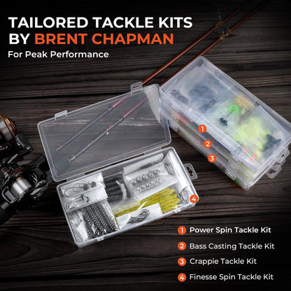 Kastking Brent Chapman Spinning Rod and Reel Combo, Tailored Tackle Kits, IM6 Graphite 2Pc Blanks, 5.2:1 Gear Ratio, 9 + 1/5 + 1 Ball Bearings, Stainless Steel Guides, EVA Handles
