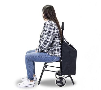 Trolley Dolly Sport 3-In-1 Foldable Cart with Seat
