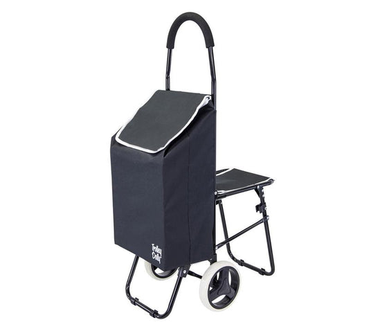 Trolley Dolly Sport 3-In-1 Foldable Cart with Seat