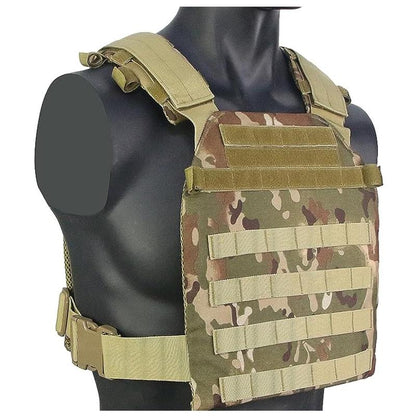 Tactical Adjustable Weighted Vest for Men and Women Wods, Strength Endurance Training Fitness Workouts Running - Quick Release, Molle System